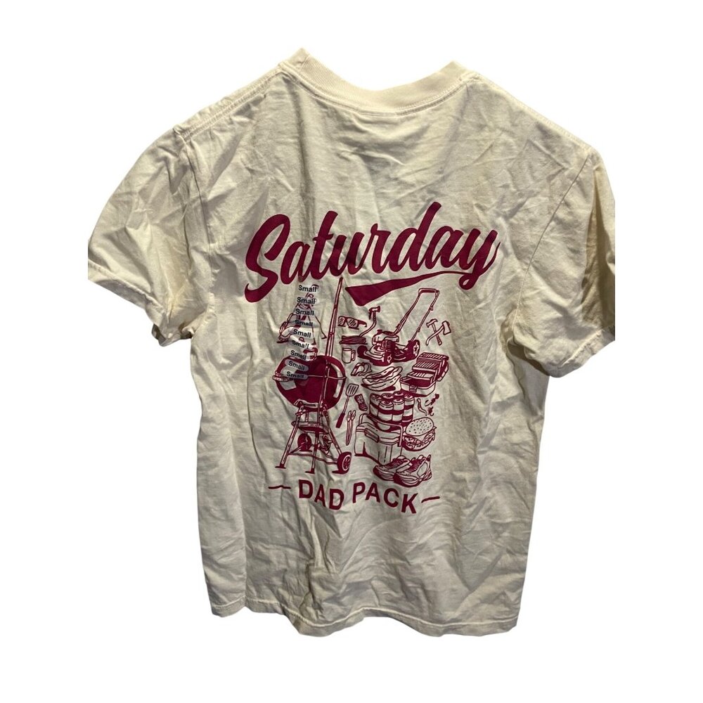 Comfort Colors Barstool Sports Dad Pack T-Shirt‎ Small Off White